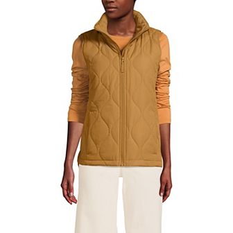 Women's Tall Lands' End FeatherFree Quilted Insulated Vest