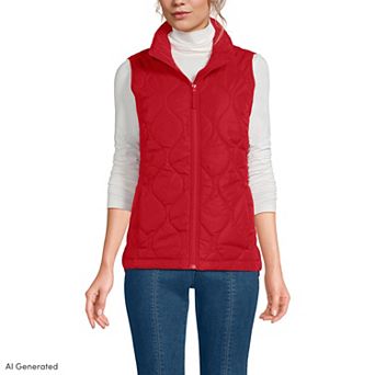 Women's Tall Lands' End FeatherFree Quilted Insulated Vest