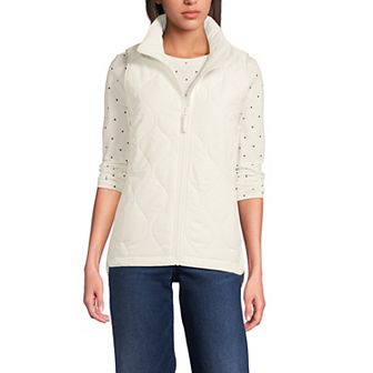 Women's Tall Lands' End FeatherFree Quilted Insulated Vest