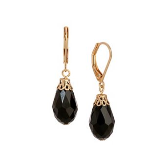 1928 Crystal Briolette Leverback Earrings