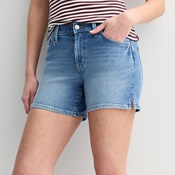 Petite Sonoma Goods For Life® Mid Rise Denim Shorts