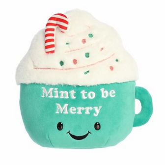 Aurora Small Green Festive Stuffed Animal 9" Mint To Be Merry JUST SAYIN'