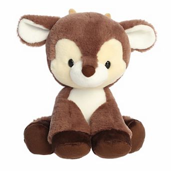 Aurora Medium Cocoa Brown Festive Stuffed Animal Dashing Reindeer Holiday