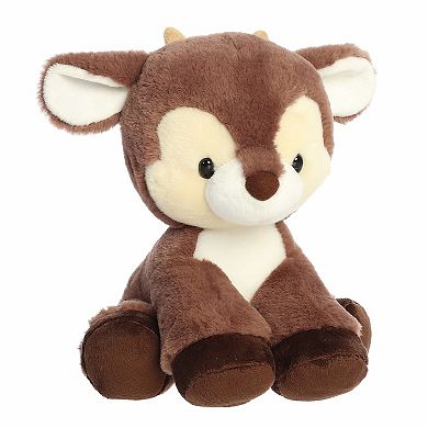 Aurora Medium Cocoa Brown Festive Stuffed Animal Dashing Reindeer Holiday