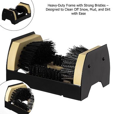 Boot Scraper Shoe Cleaner Brush Removes Mud Snow, Fits all SIzes