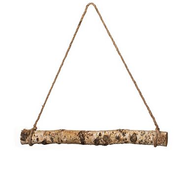 Uniquewise 15" Natural Wooden Log Hanging Wall Decor - Rustic Farmhouse Accent for Entryway
