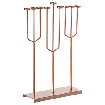 Modern Design Hanukkah Menorah Exceptional Piece, 9 Branch Tea Light Candle Holders