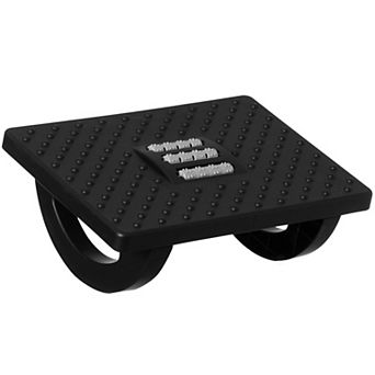 Footrest Massage Under Desk With Soothing Massage Points And Rollers, Swinging Foot Stool Support