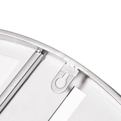 Modern Round Big Wall Clock With Mirror Face For Entryway, Office, Living Room, Bedroom Or Kitchen