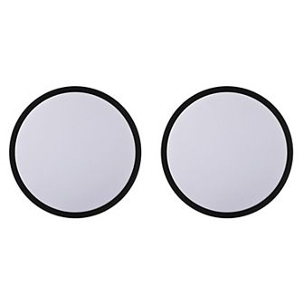 2 pc 16" Round LED Ceiling Light Fixture Modern Flush Mount 36W 6500K Cool Daylight Energy, Black
