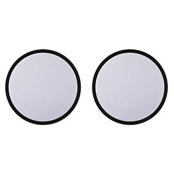 2 pc 16" Round LED Ceiling Light Fixture Modern Flush Mount 36W 6500K Cool Daylight Energy, Black