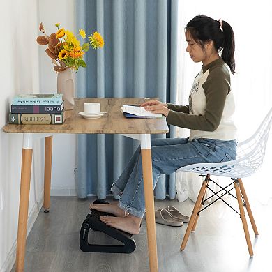 Footrest Massage Under Desk With Soothing Massage Points And Rollers, With 6 Height Positions