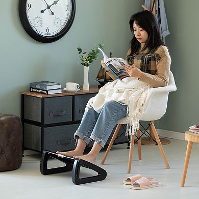 Footrest Massage Under Desk With Soothing Massage Points And Rollers, With 6 Height Positions