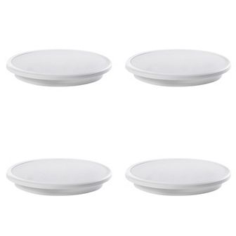 4 pc 16" LED Ceiling Light Fixture Modern Flush Mount 36W 6500K Cool Daylight Energy, White