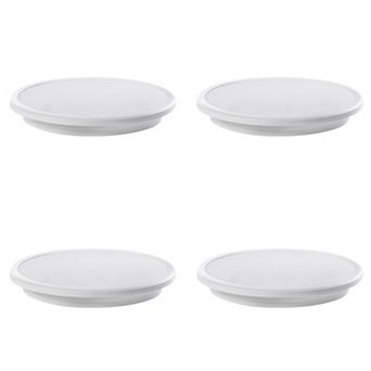 4 pc 16" LED Ceiling Light Fixture Modern Flush Mount 36W 6500K Cool Daylight Energy, White