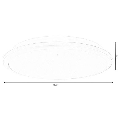 4-pc 16" LED Ceiling Light Fixture Modern Flush Mount 36W 6500K Cool Daylight Energy, White