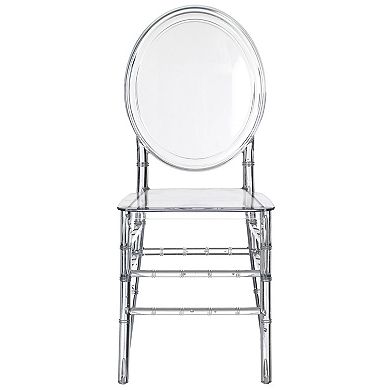 Modern Acrylic Phoenix Dining Chair, Stackable Party Chair, For Events And Weddings, Single