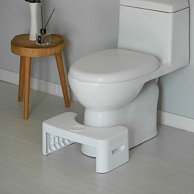Bathroom Potty Stool, Poop Foot Stool, Toilet Assistance Foldable Stool With Freshener Space