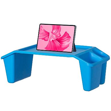 Portable Kids Lap Desk Tray, Activity Table With 3 Compartments For Art, Coloring, And Eating