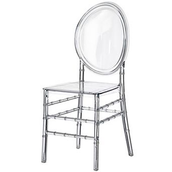 Modern Acrylic Chair, Florence Dining Chair, Stackable Seating For Events And Weddings, Single