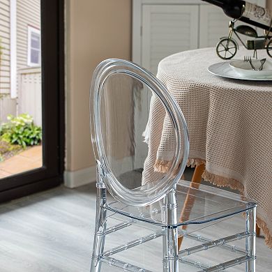 Modern Acrylic Chair, Florence Dining Chair, Stackable Seating For Events And Weddings, Single