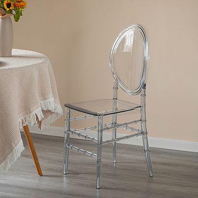 Modern Acrylic Chair, Florence Dining Chair, Stackable Seating For Events And Weddings, Single