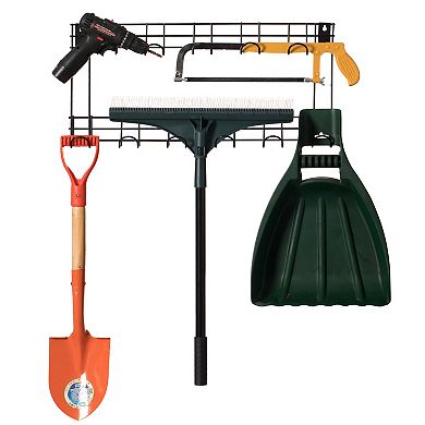Wall Mount Garden Tool Storage Rack Hook On Garage, Garden And Yard