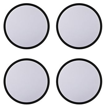 4 pc 16" LED Ceiling Light Fixture Modern Flush Mount 36W 6500K Cool Daylight Energy, Black