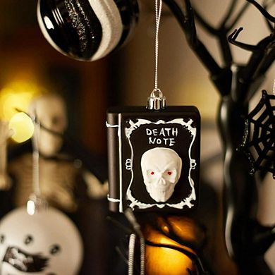 Halloween Christmas Tree Ornaments Set, 70-Piece Black & White Gothic Ornaments