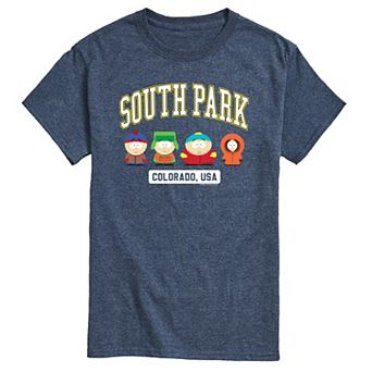 Men's South Park Group Collegiate Graphic Tee