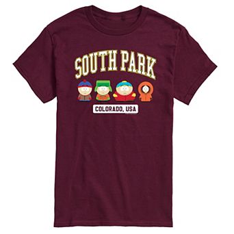 Men's South Park Group Collegiate Graphic Tee
