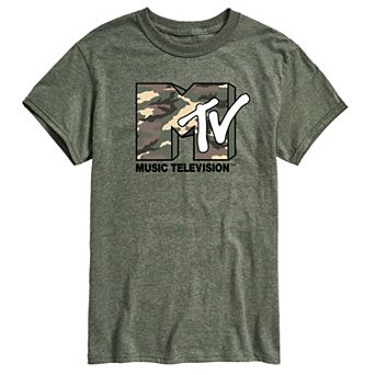Men's MTV Logo Camouflage Graphic Tee