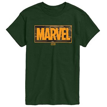Men's Marvel Logo Camouflage Graphic Tee