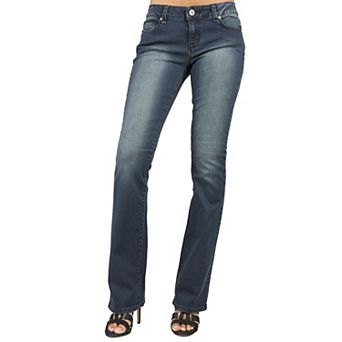 Women's Denim Dark Blue Vintage Wash Bootcut Premium Jeans