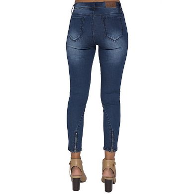 Ankle Zipper Crop Premium Jeans