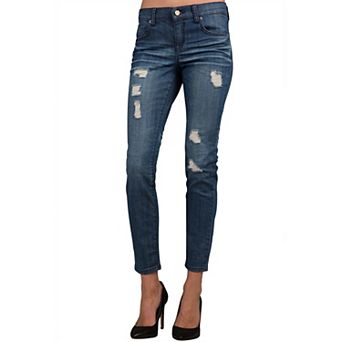 Stretch Denim Crop Skinny Premium Jeans