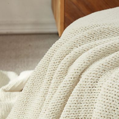 Narniar Chenille Sweater Knit Blanket
