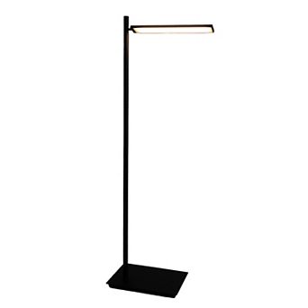 Brightech Linden 65" LED Pharmacy Floor Lamp with Adjustable Arm in Black