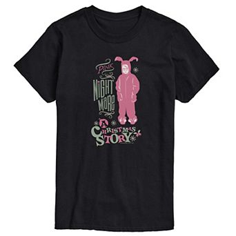 Men's A Christmas Story Pink Nightmare Graphic Tee
