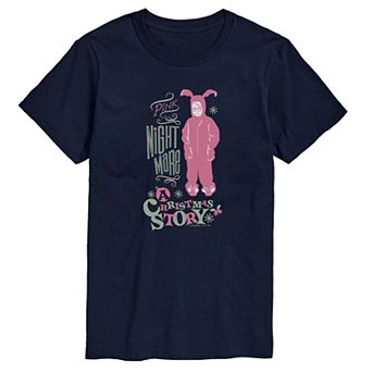 Men's A Christmas Story Pink Nightmare Graphic Tee