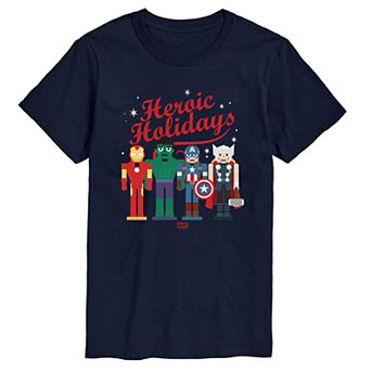 Men's Marvel Heroic Holidays Nutcrackers Graphic Tee