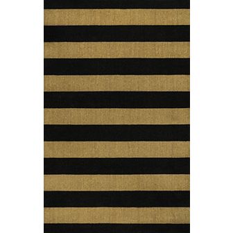 Sutton Modern Coastal Striped Coir Indoor/Outdoor Area Rug
