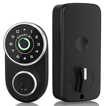 4 in 1 Smart Fingerprint Door Knob with Keypad, App Control