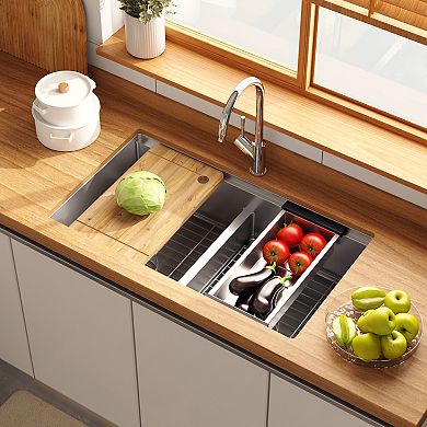Stainless Steel Rectangular Vessel kitchen Sink
