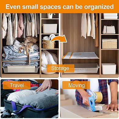 20 Pack Vacuum Storage Bags for Comforters Blankets Clothes