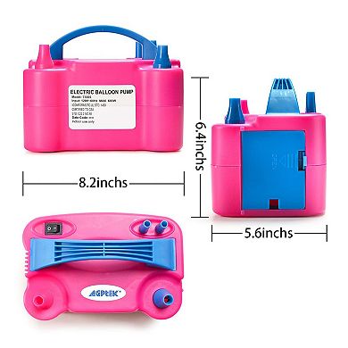110V 600W Electric Air Balloon Pump Dual Nozzle Inflator/Blower for Party Decoration