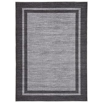 Garvee Modern Geometric Frame Rug Machine Washable Non Slip Foldable Rug for Living Room Beroom