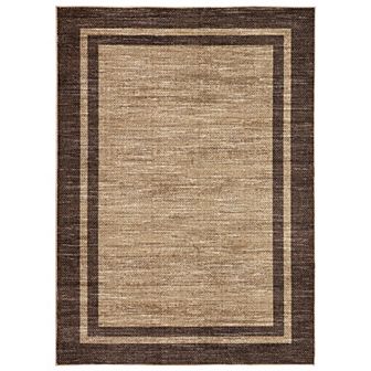 Garvee Modern Geometric Frame Rug Machine Washable Non Slip Foldable Rug for Living Room Beroom