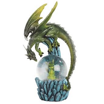 FC Design 5"H LED Green Dragon Snow Globe Decoration Home Room Decor