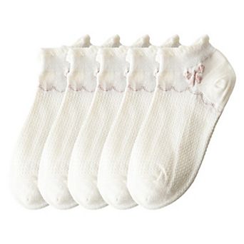 Women's Adorable Summer Ruffle Ankle Socks 5 pk